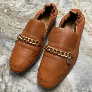 Tory Burch Mini Benton Charm Loafer Calf Leather in Amber 8